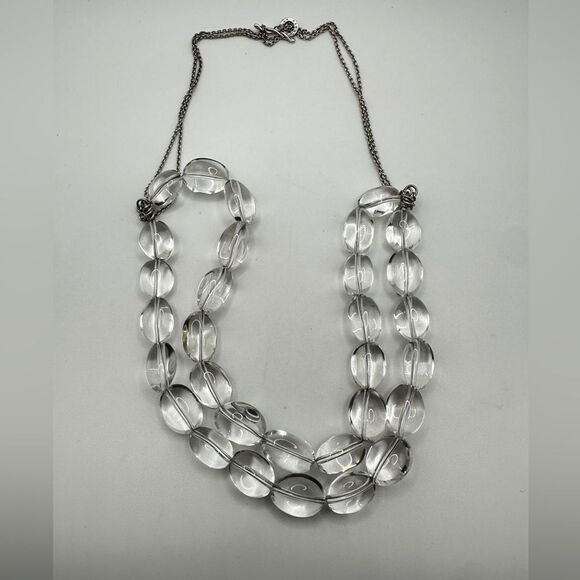 22" Dean Harris Clear Quartz beaded and sterling silver necklace! - Picture 5 of 11